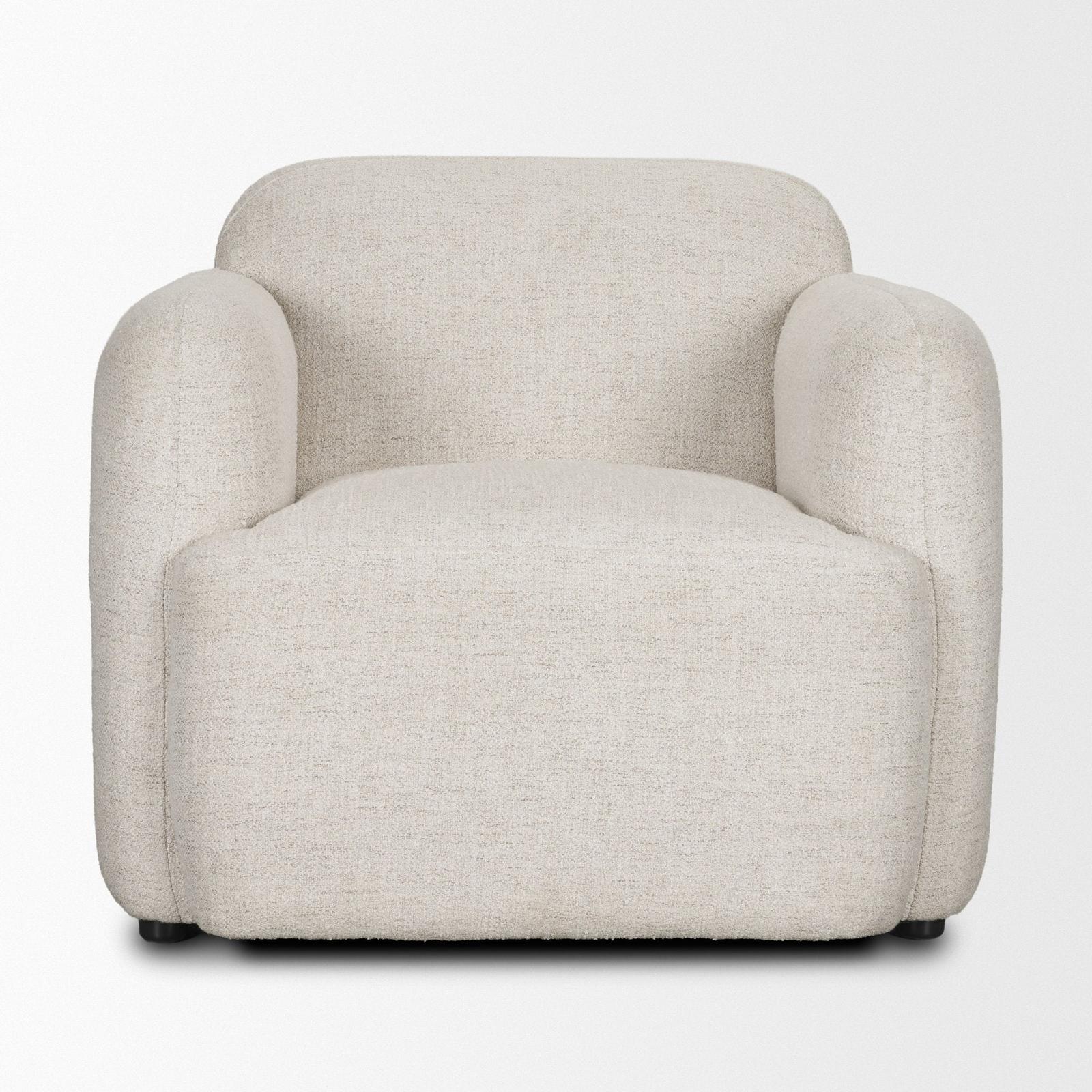 Mercana Saga Cream Fabric Upholstered Chair