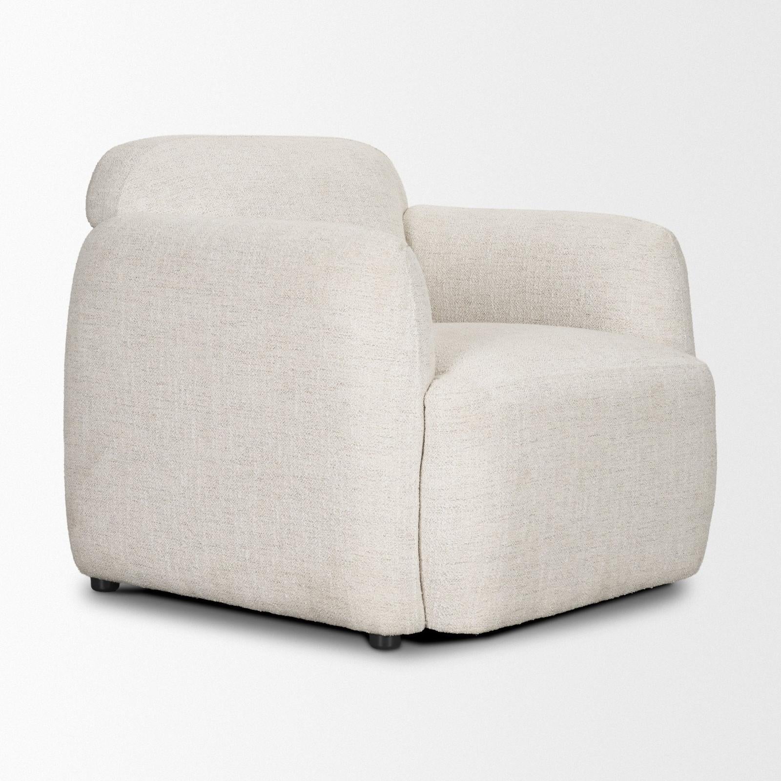 Mercana Saga Cream Fabric Upholstered Chair