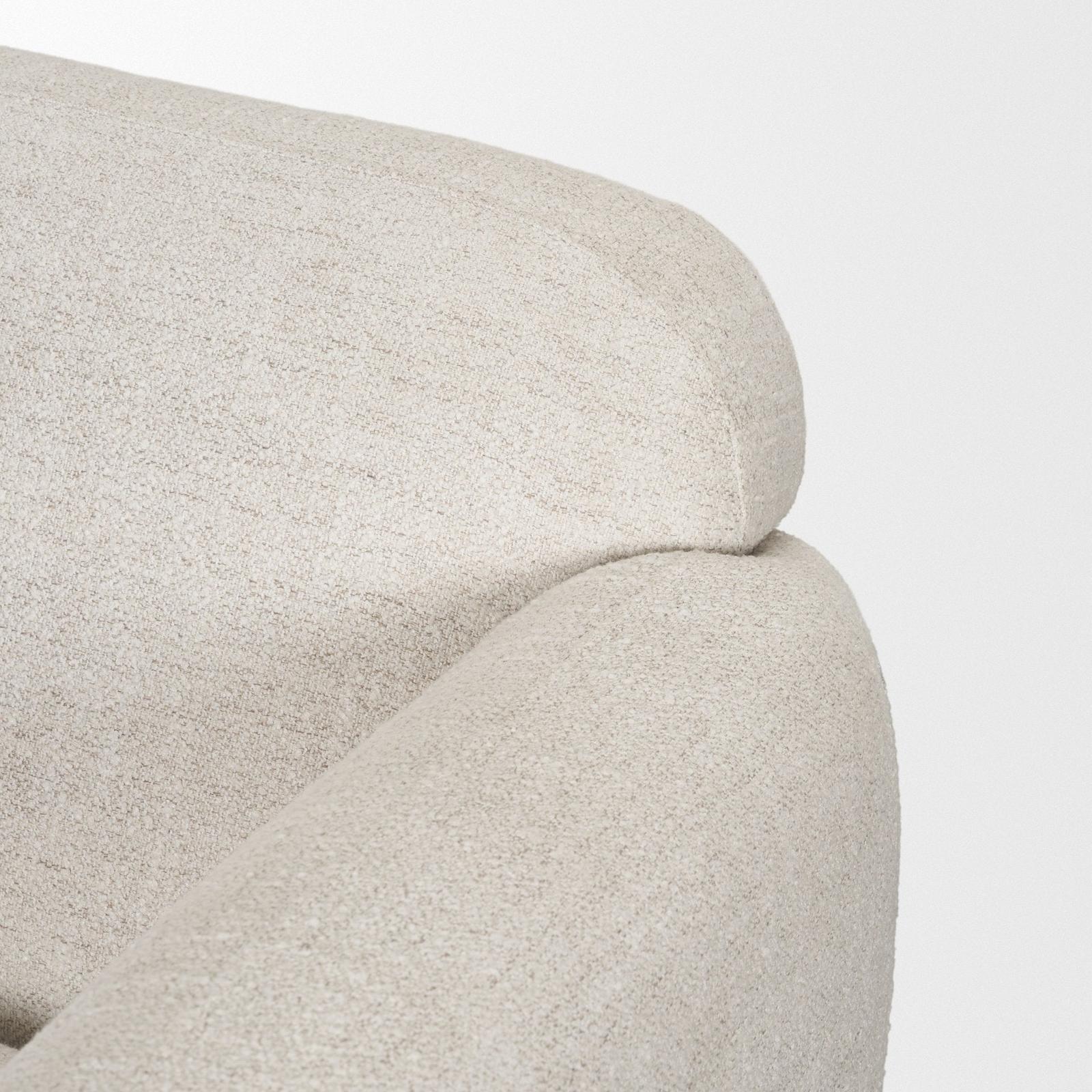 Mercana Saga Cream Fabric Upholstered Chair