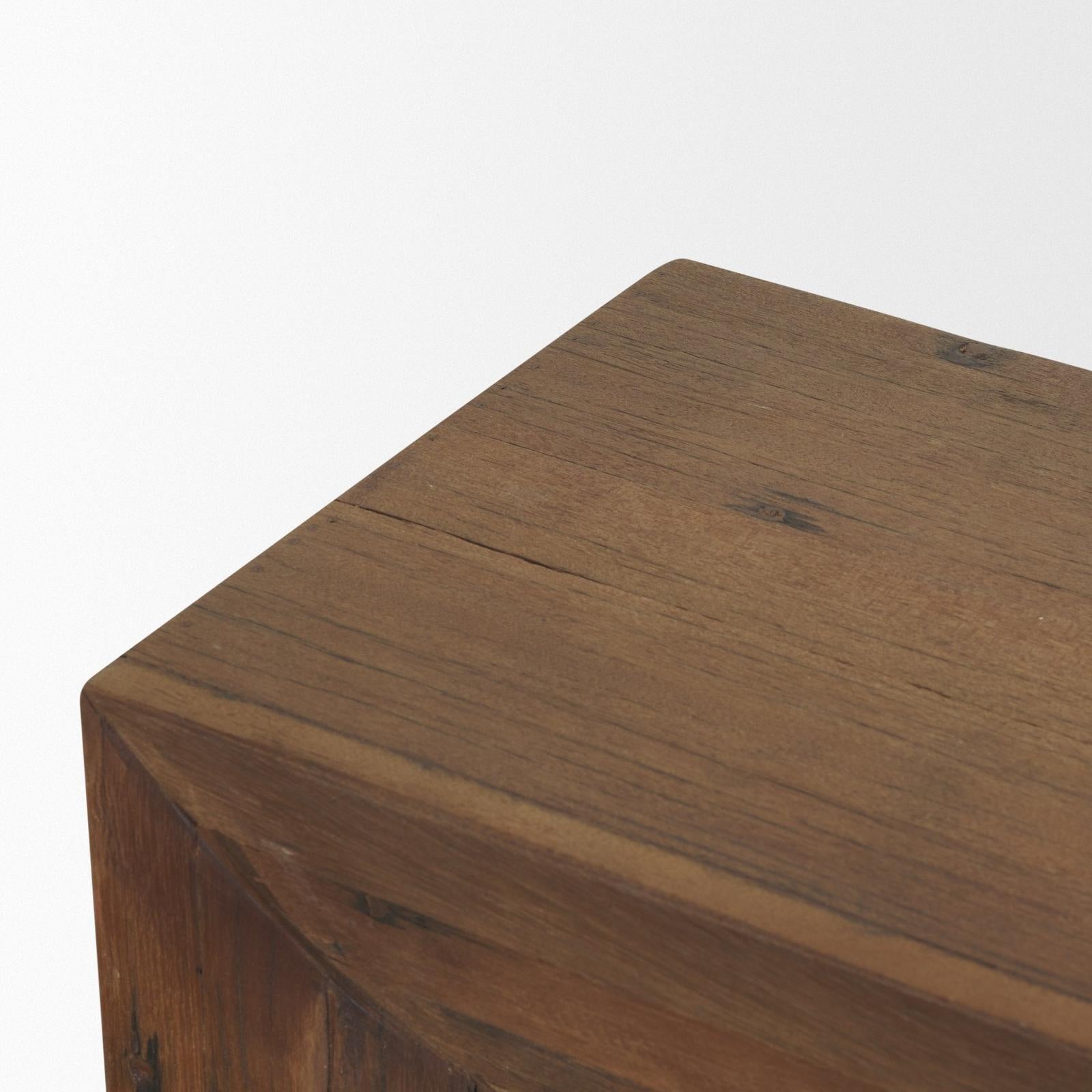 Mercana Vance Reclaimed Wood Rounded Console Table