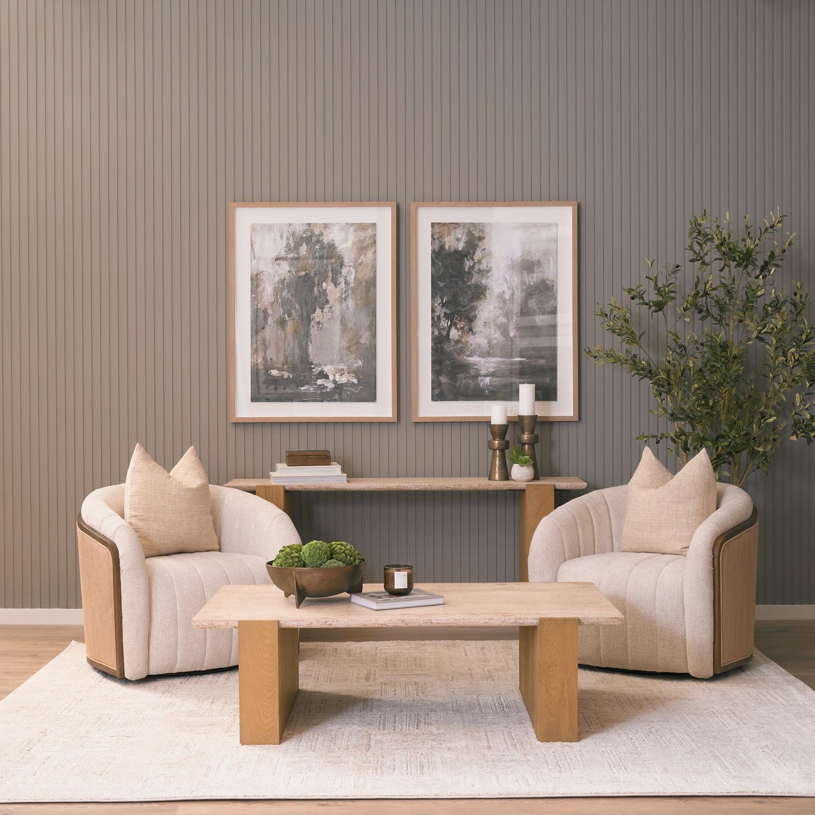 Mercana Milos Oak Wood Coffee Table
