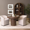 Mercana Suri Wood w/Glass Doors Arched Curio Cabinet