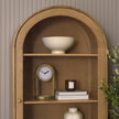 Mercana Hawthorne Solid Oak Wood w/ Glass Curio Cabinet
