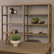 Mercana Alden Medium Brown Wood Open Shelving Unit