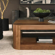 Mercana Dunmore Solid Wood Rectangular Open Shelf Coffee Table