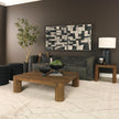 Mercana Hewitt Smooth Reclaimed Wood Side Table