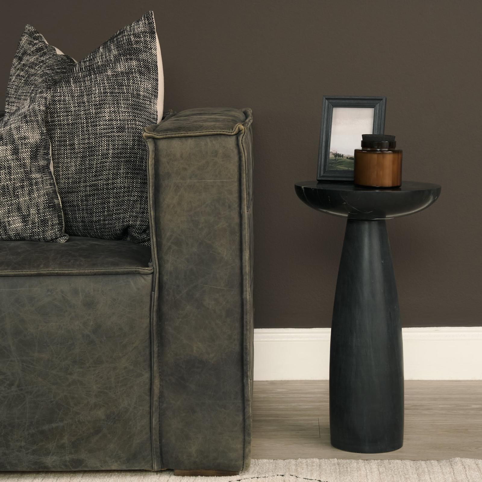 Mercana Bellancia Marble Pedastal Side Table