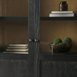 Mercana Henry Oak Wood w/ Glass Doors Curio Cabinet