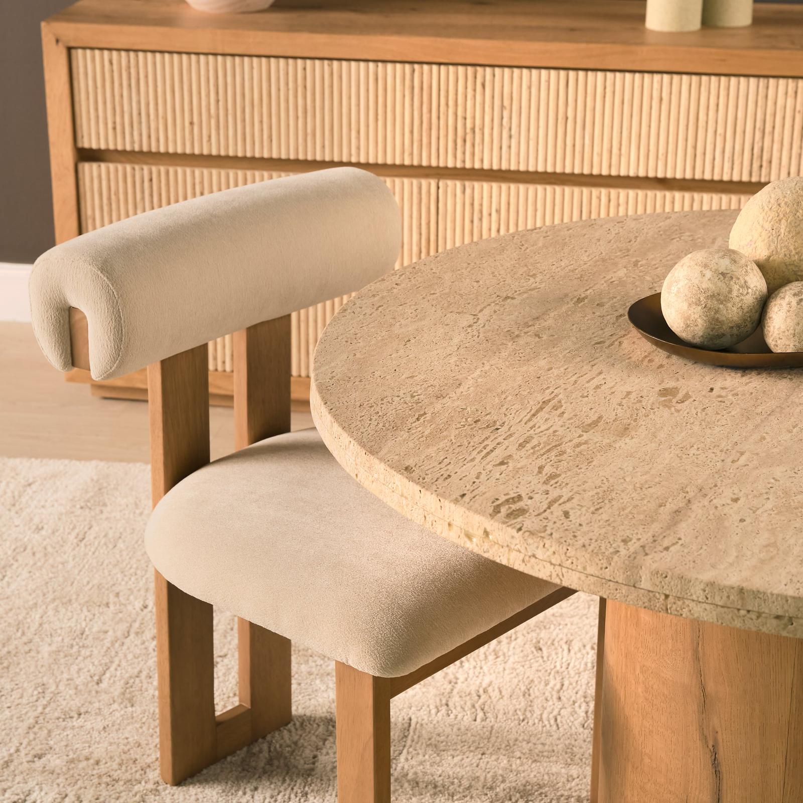 Mercana Siena Round 4-Seater Pedestal Dining Table