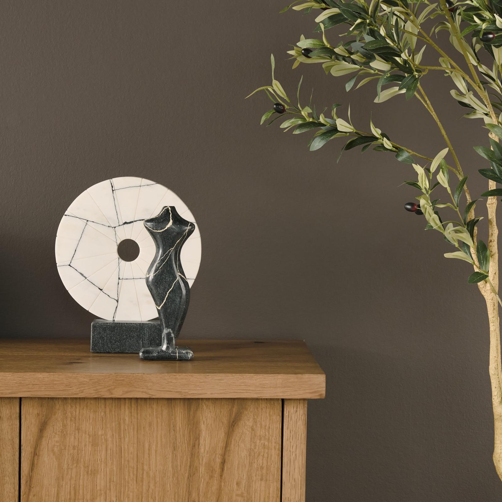 Mercana Contour Black Marble Silhouette Decorative Object
