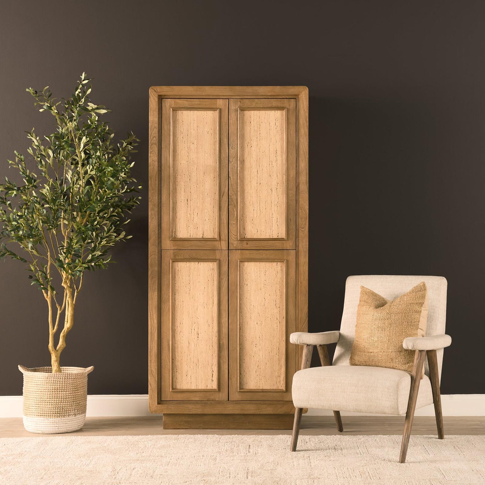 Mercana Valterra Wood 4 Door Tall Cabinet