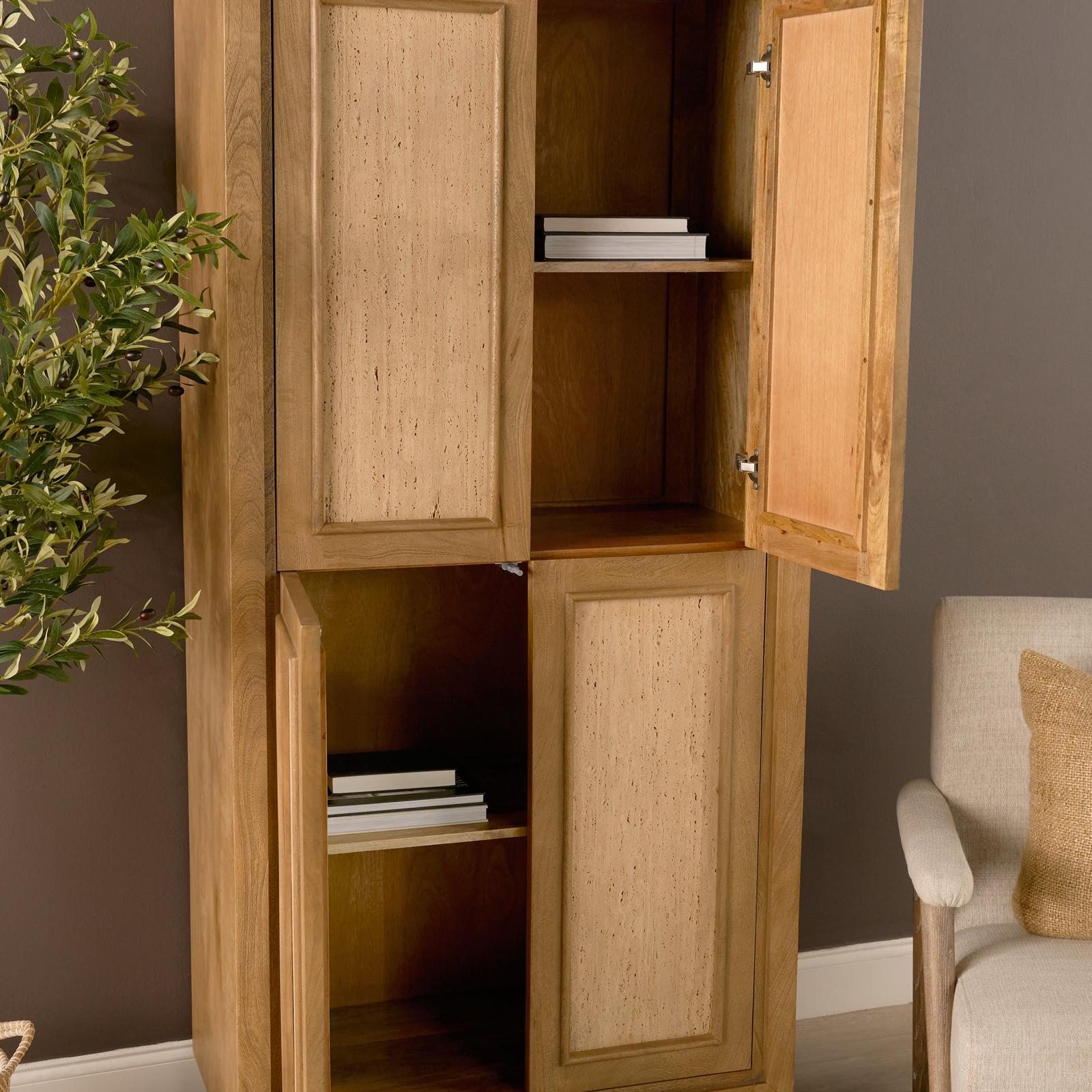 Mercana Valterra Wood 4 Door Tall Cabinet