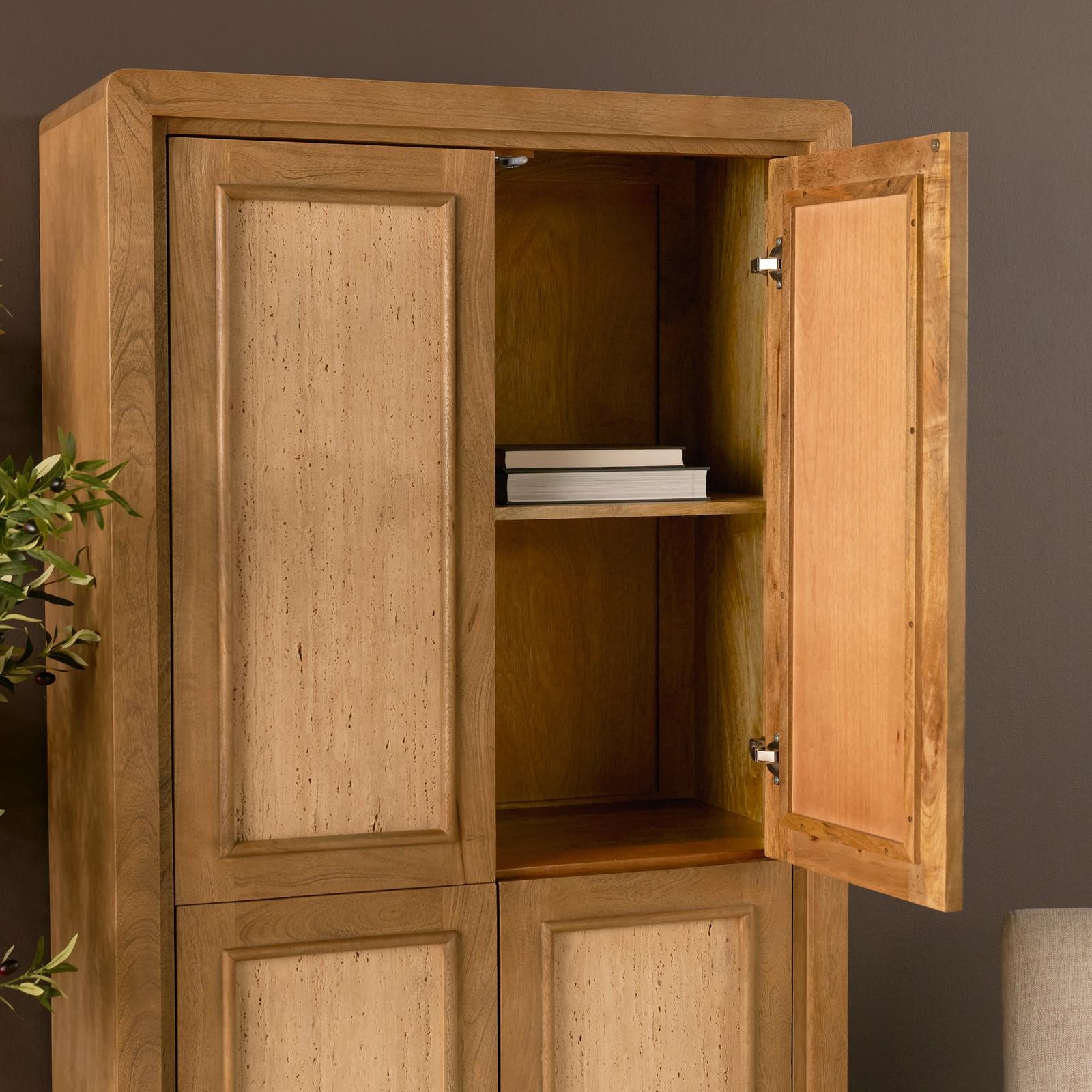 Mercana Valterra Wood 4 Door Tall Cabinet