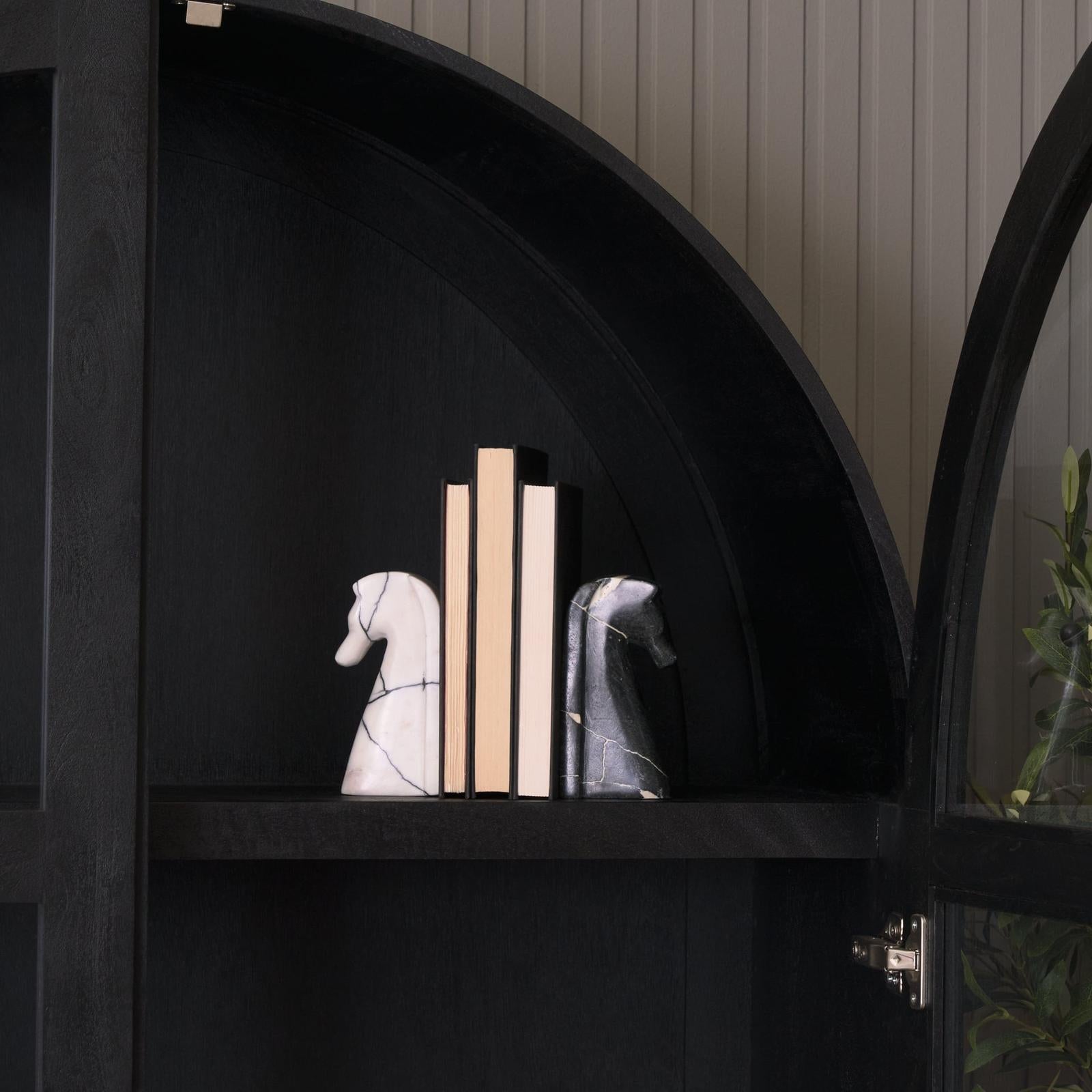 Mercana Cavalli Marble Horse Bookends