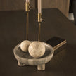 Mercana Vasca Gray Marble Decorative Pedestal Bowl