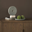 Mercana Orin Gray Marble Round Disc Decorative Object
