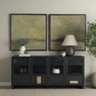 Mercana Suri Wood w/ Glass 4-Door Closed Sideboard