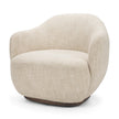 Mercana Hudson Fabric Upholstered Swivel Chair