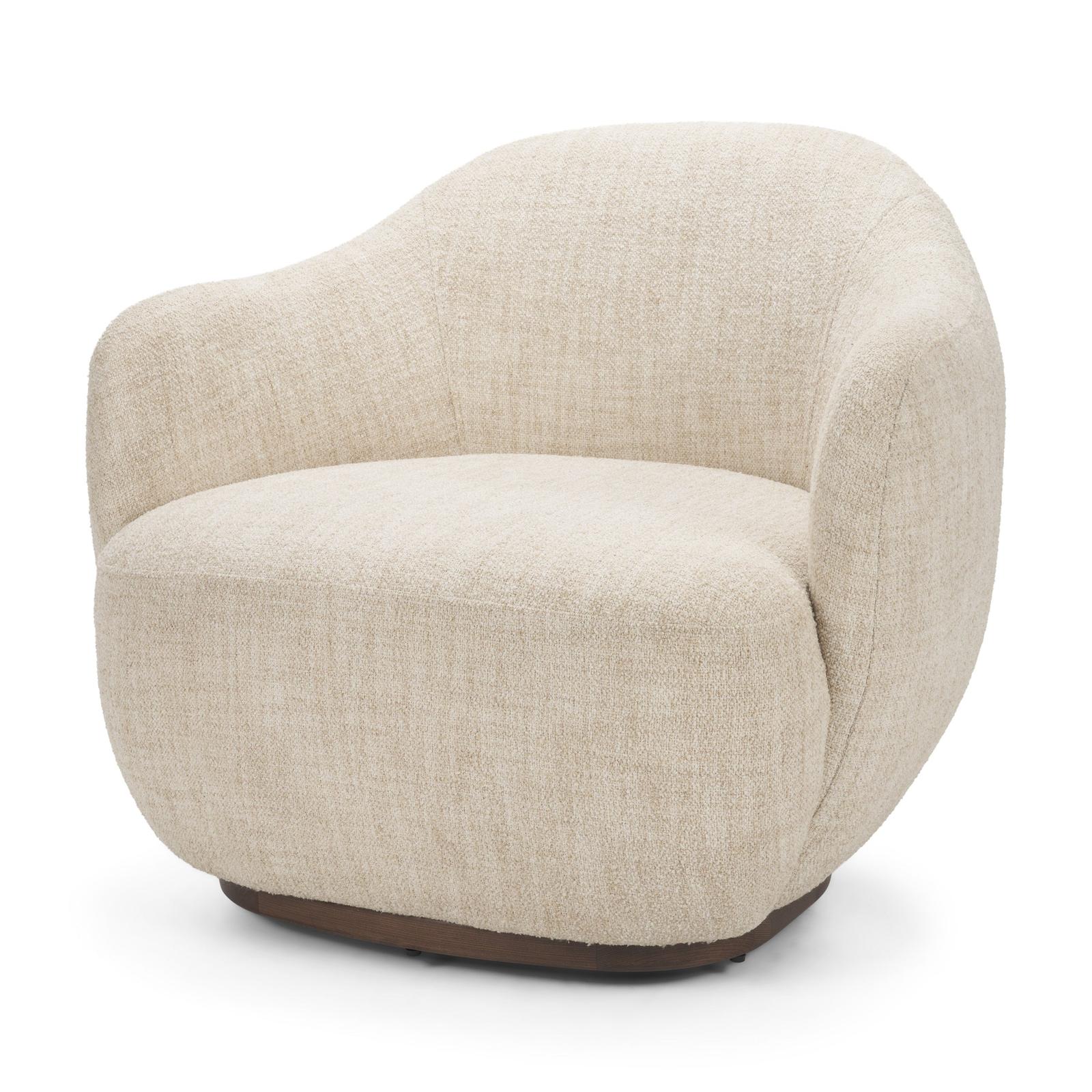 Mercana Hudson Fabric Upholstered Swivel Chair