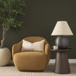 Mercana Hudson Fabric Upholstered Swivel Chair