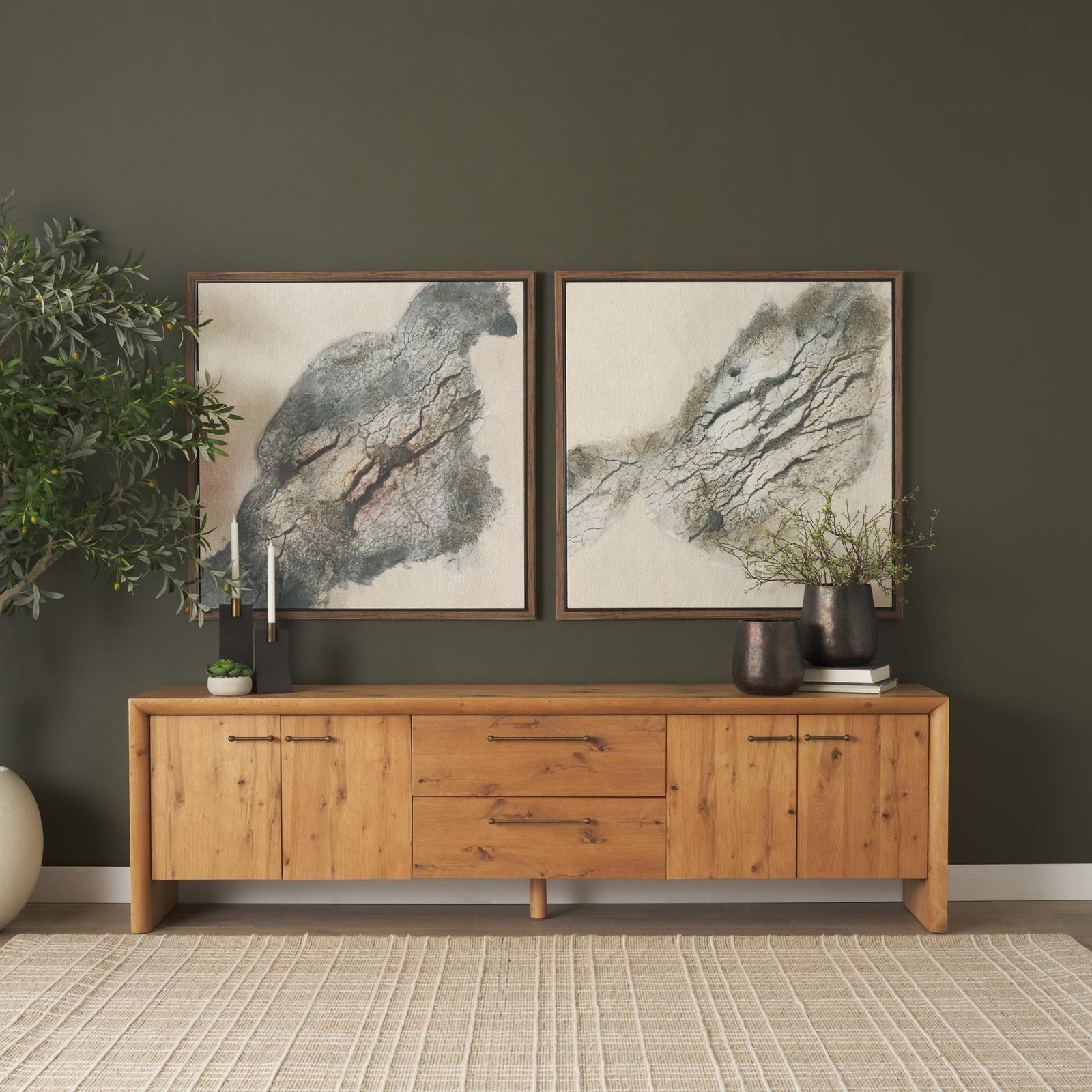 Mercana Belford Oak Wood Media Console