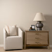 Mercana Hollis Wood 3-Drawer Closed Nightstand
