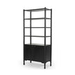 Mercana Phil Wood 2 Door 3 Shelves Open Shelving Unit