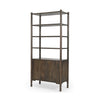 Mercana Phil Wood 2 Door 3 Shelves Open Shelving Unit