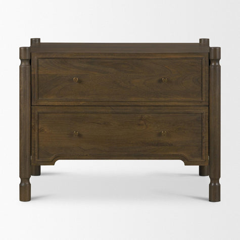 Mercana Phil Wood 2 Drawer Nightstand
