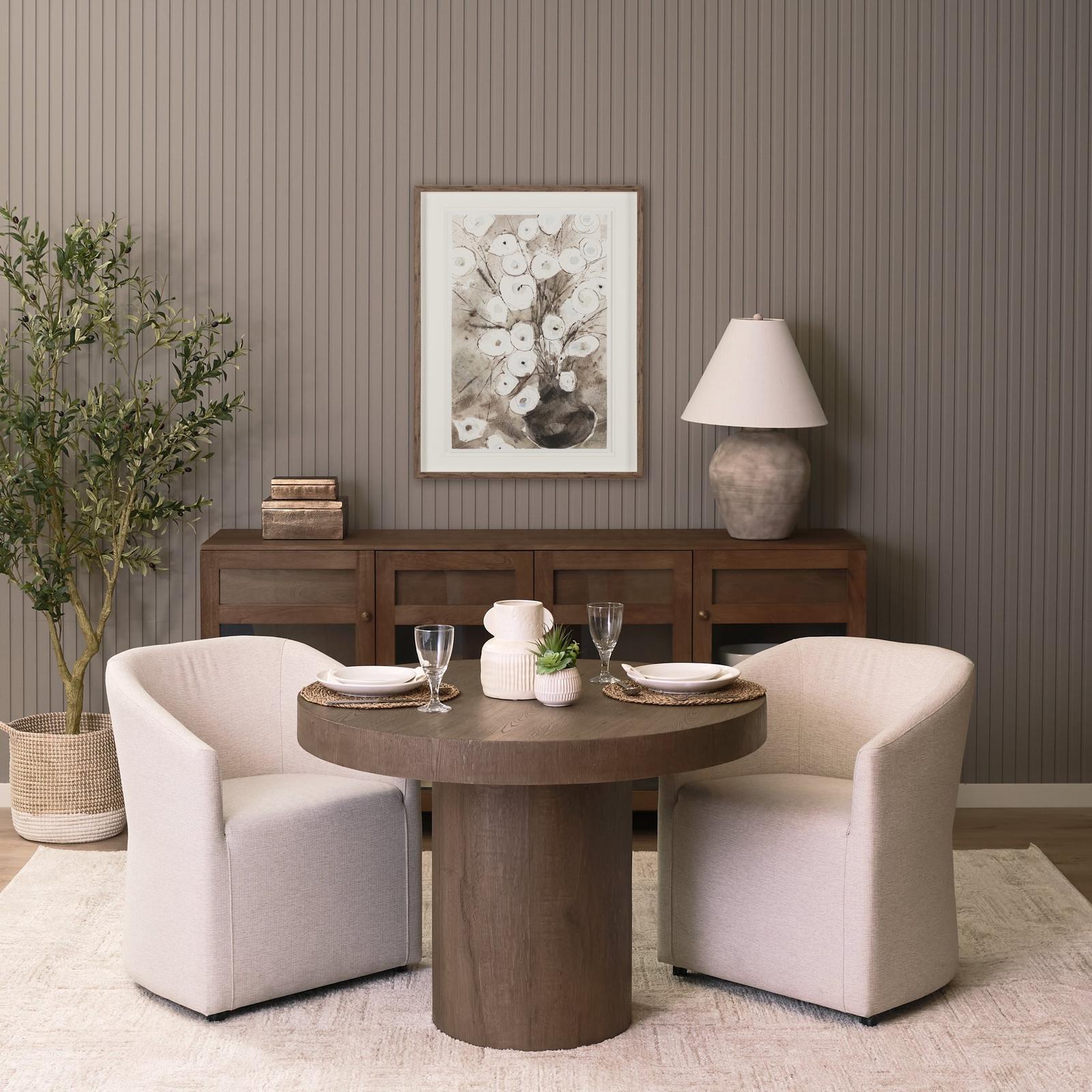 Mercana Lyonne Round 4-Seater Pedestal Dining Table