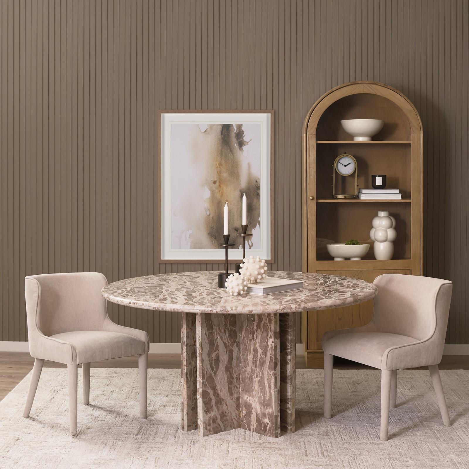 Mercana Rivaro Round 6-Seater Dining Table