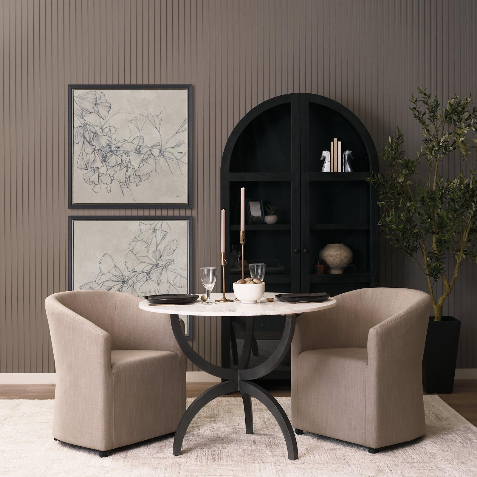 Mercana Sondra Barrel Back Dining Arm Chair