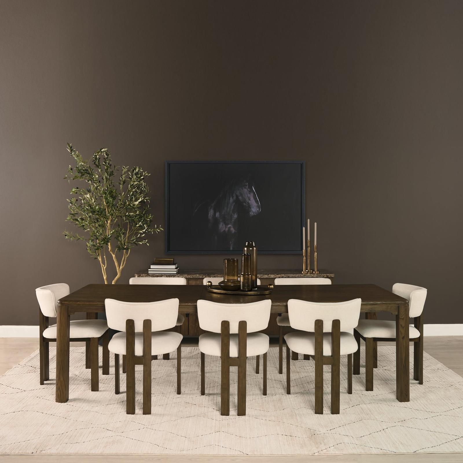 Mercana Kendrix Rectangular 10-Seater Extendable Dining Table