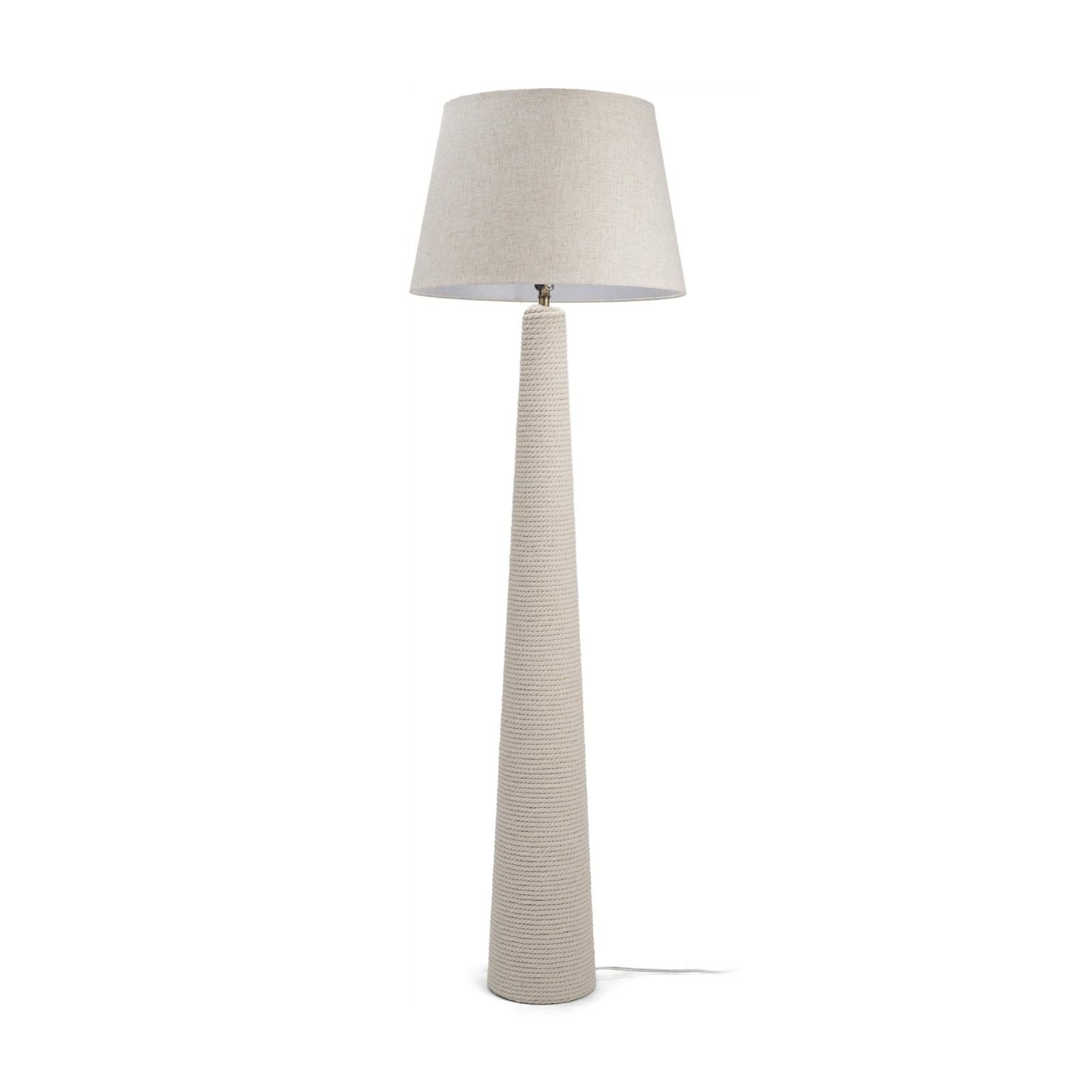 Mercana Newport Woven Rope Tapered Base Floor Lamp