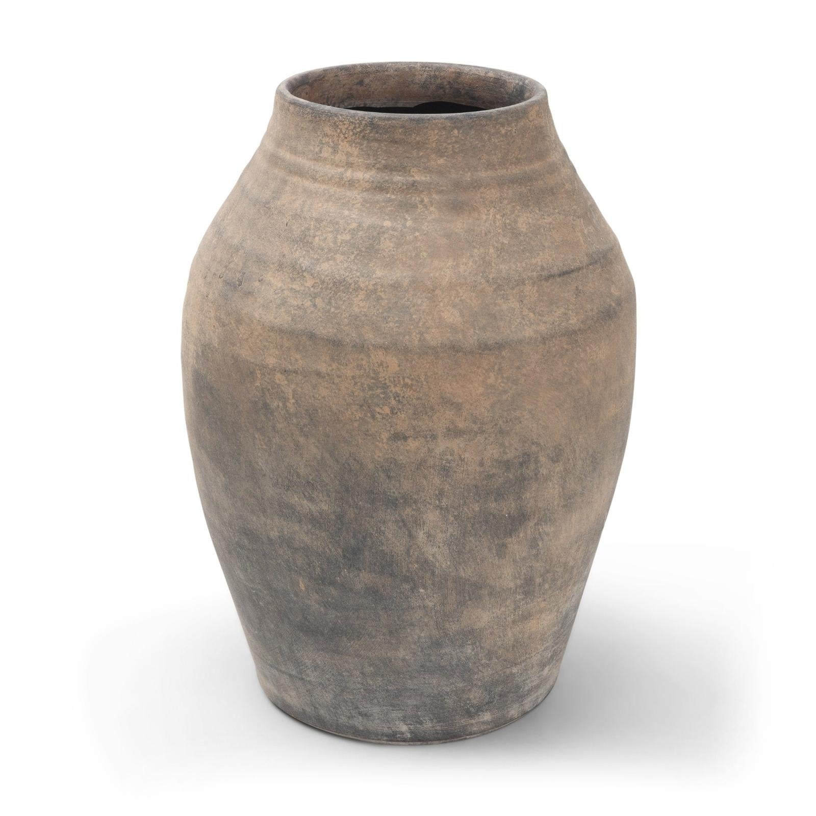 Mercana Cotto Weathered Terracotta Urn Vase