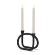 Mercana Serpens Black Metal Candle Holder