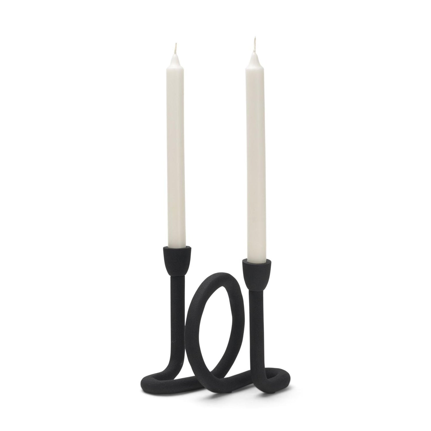 Mercana Serpens Black Metal Candle Holder