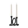 Mercana Serpens Black Metal Candle Holder
