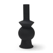 Mercana Veda Black Metal Geometric Vase