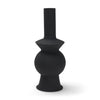 Mercana Veda Black Metal Geometric Vase