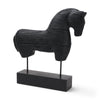 Mercana Equus Black Wooden Horse Decorative Object