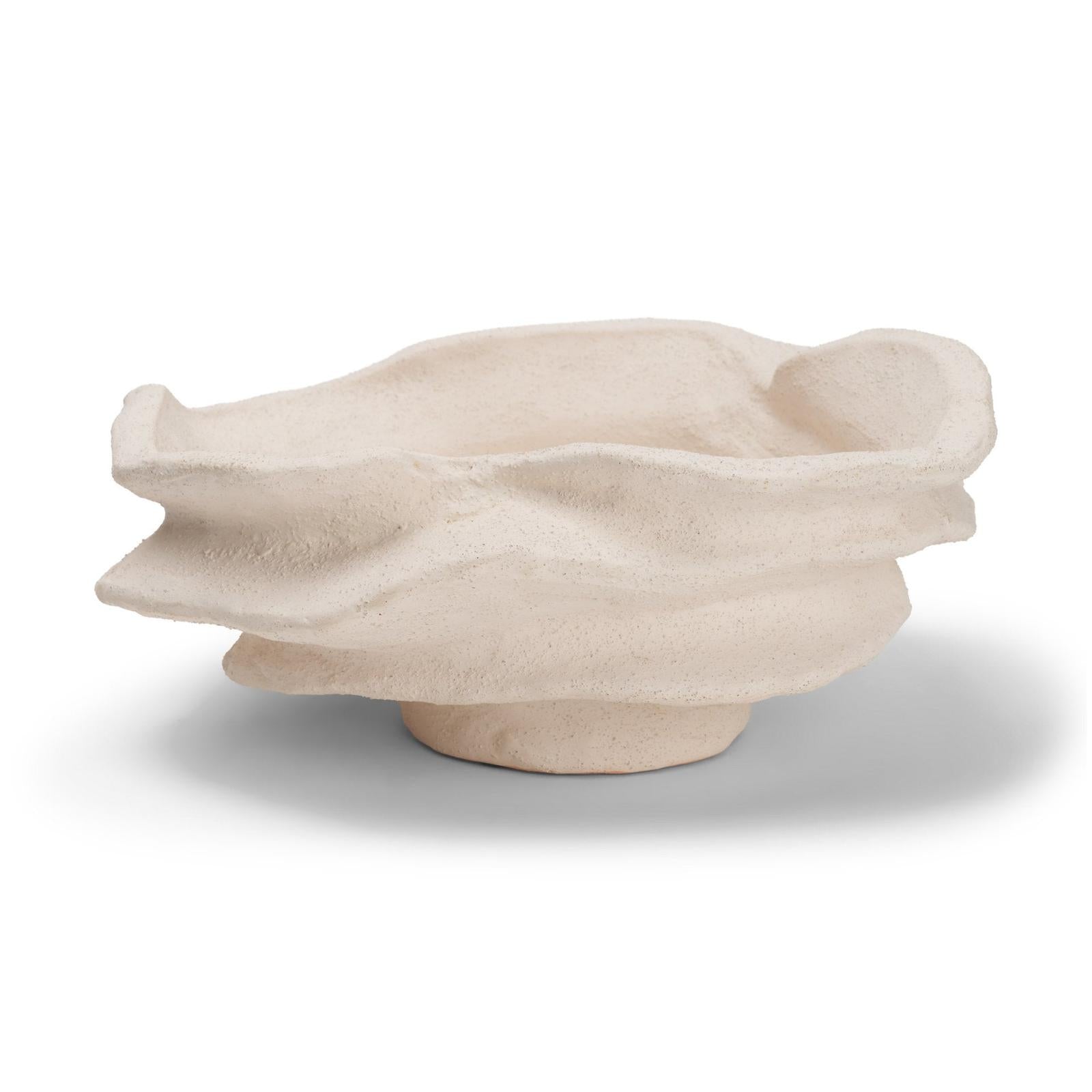Mercana Scala Textured Ceramic Organic Forms Decorative Bowl