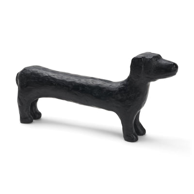 Mercana Dash Long Black Metal Dachshund Dog Object