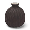 Mercana Tidal Ceramic Rippled Decorative Vase