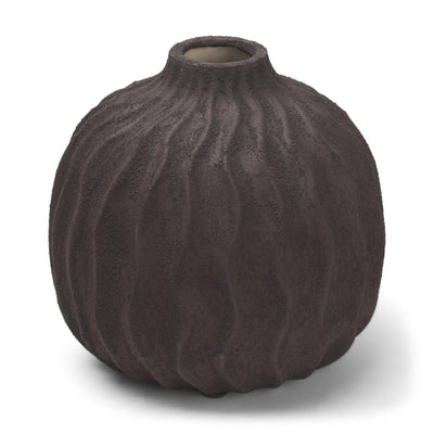 Mercana Tidal Ceramic Rippled Decorative Vase