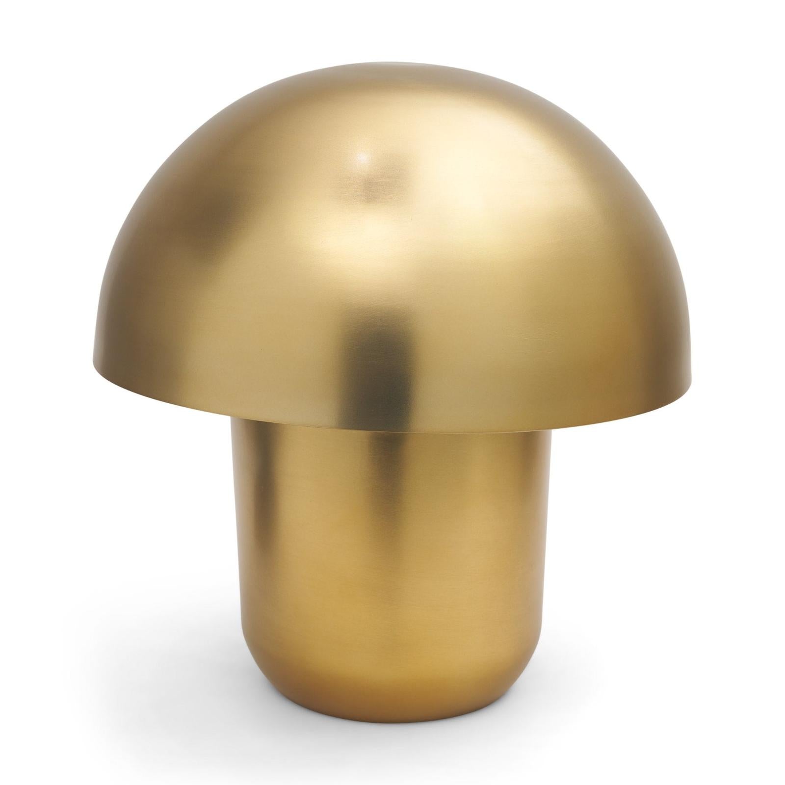 Mercana Orlo Gold Metal Mushroom Table Lamp