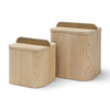 Mercana Benton Wood w/ Brass Handle Decorative Box Set