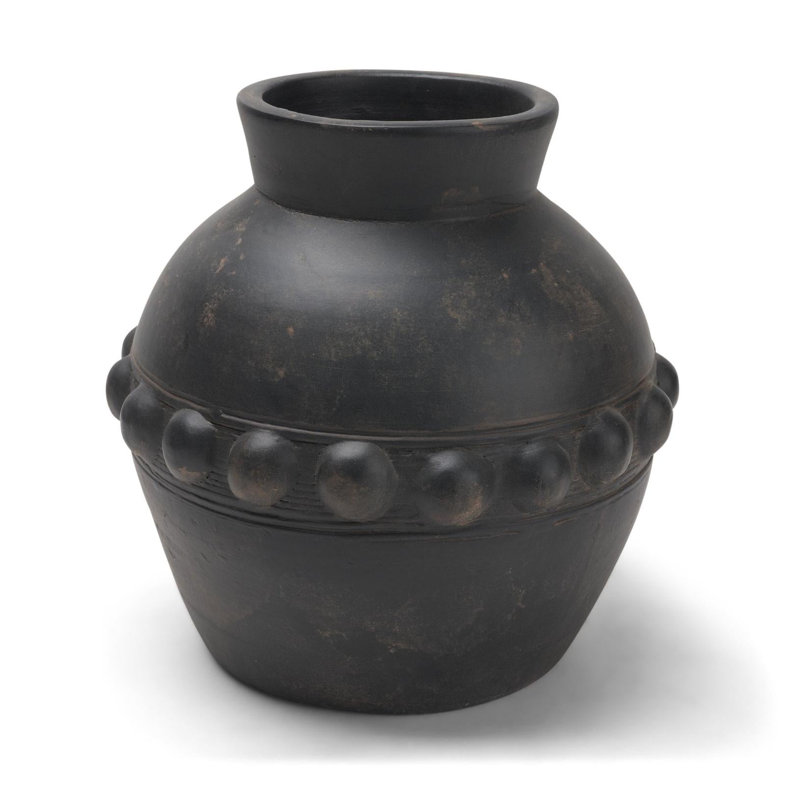 Mercana Douro Earthy Brown Dotted Vase