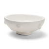 Mercana Punto White Paper Mache Dotted Centerpiece Bowl