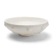Mercana Punto White Paper Mache Dotted Centerpiece Bowl